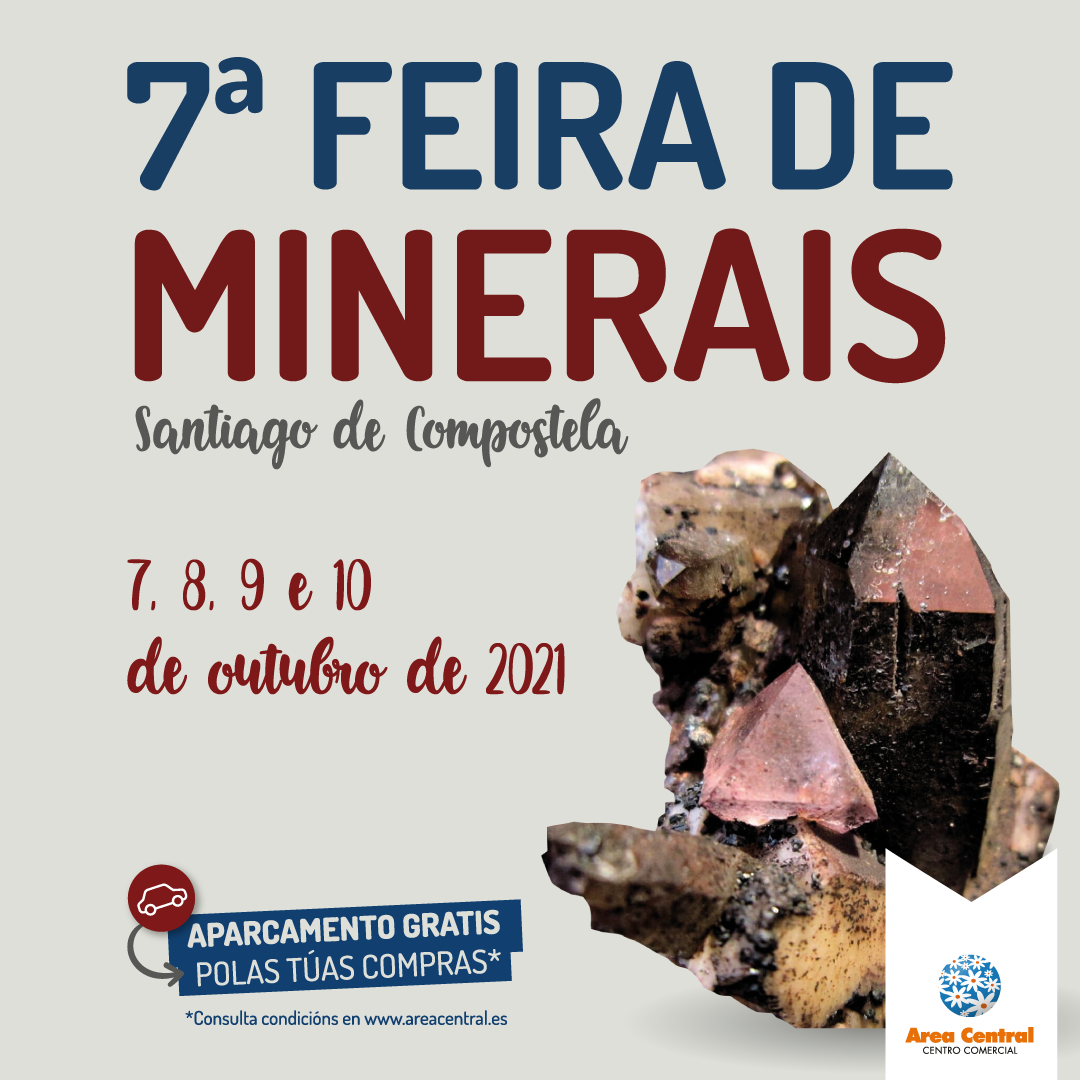 Goza da Feira de Minerais de Área Central do 7 ao 10 de outubro