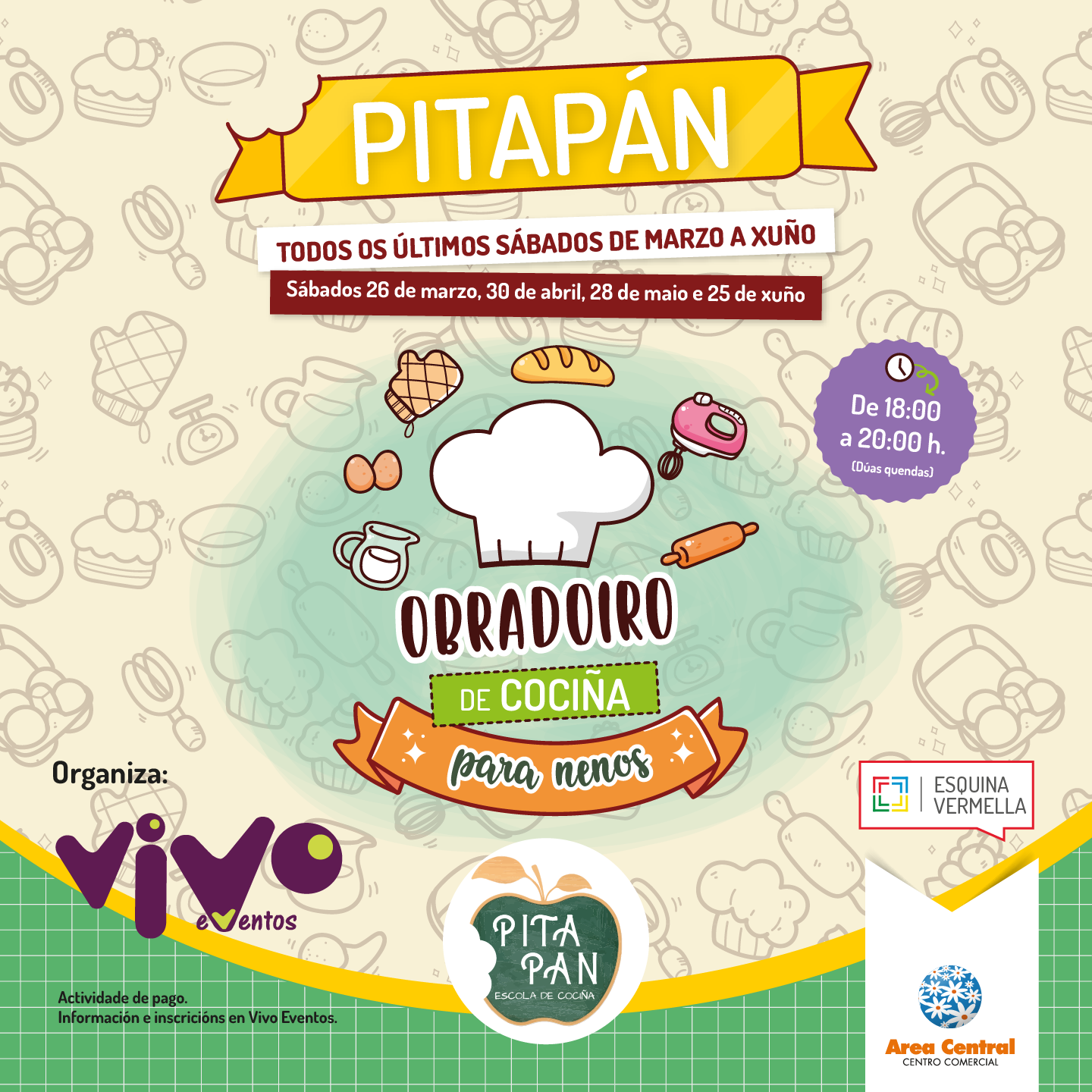 Pitapán, un novo obradoiro de cociña para nenos en Área Central